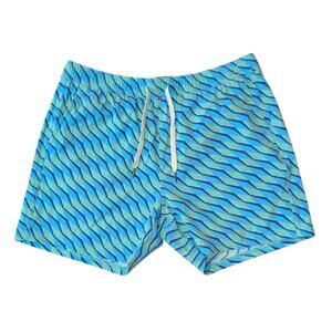Fair Harbor Bungalow Swim Trunks Size Large Green Seabay Turquoise Blue